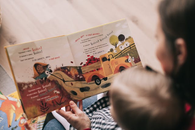 Parents learning with kids