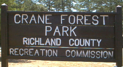 Crane Forest Park Sign