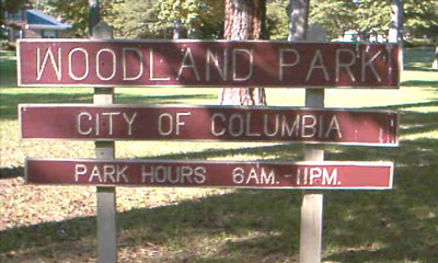 Woodlands Park Sign
